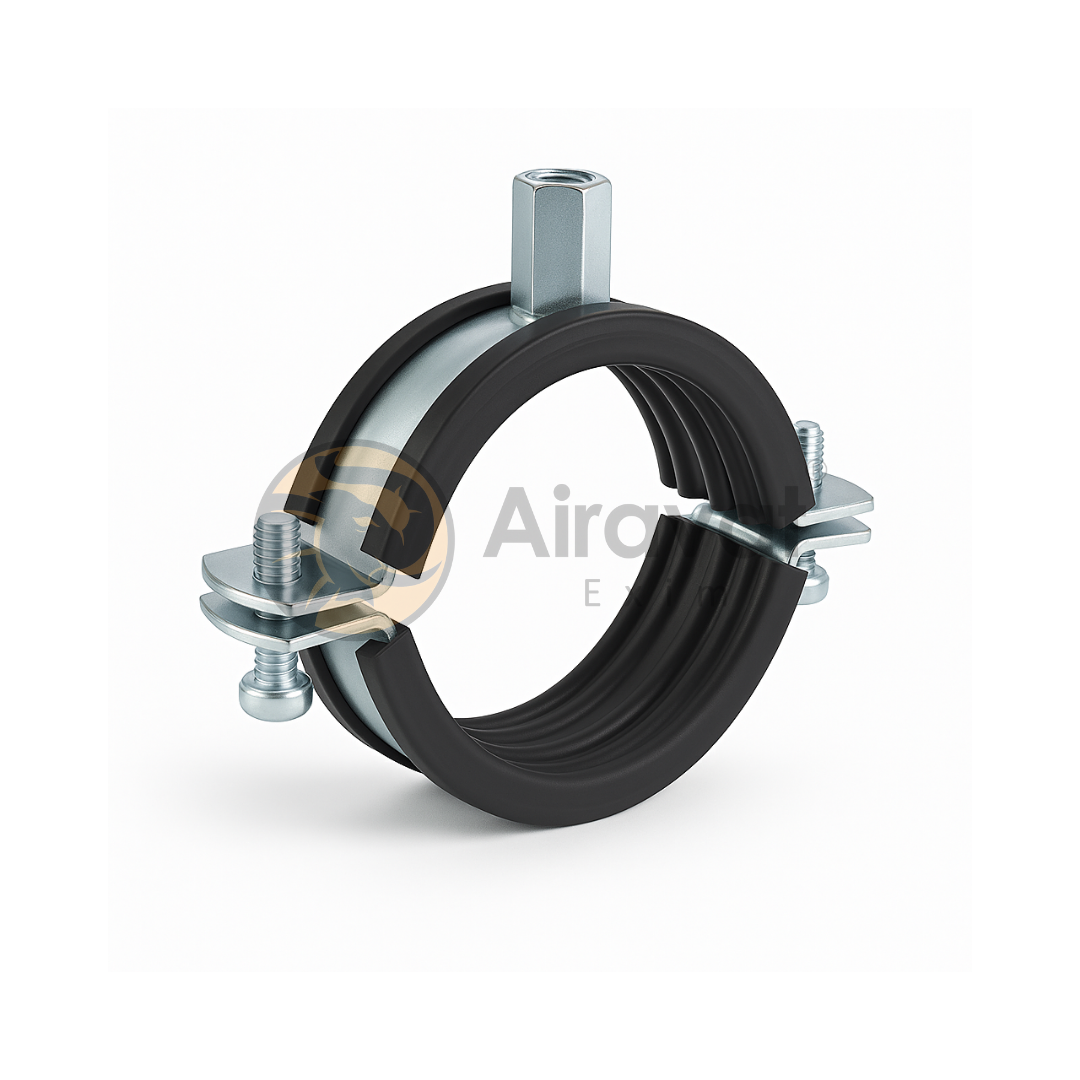 Split clamp with rubber